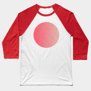 Pink to Coral Abstract Geometric Baseball T-Shirt